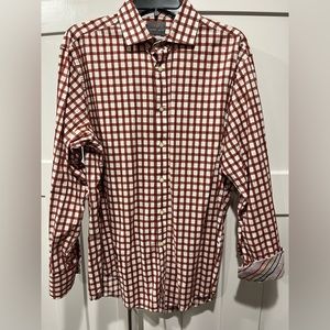 Crimson and White button down. NWOT.